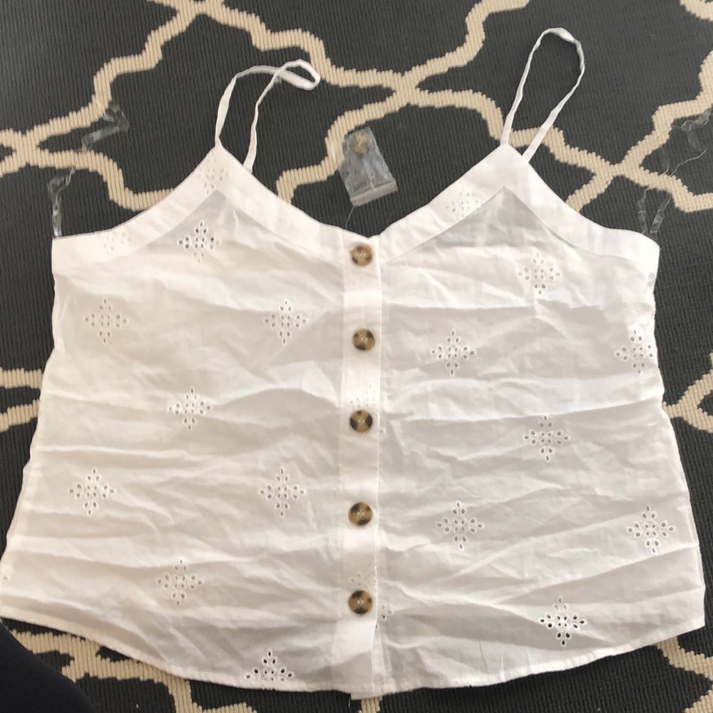 Button up tank top